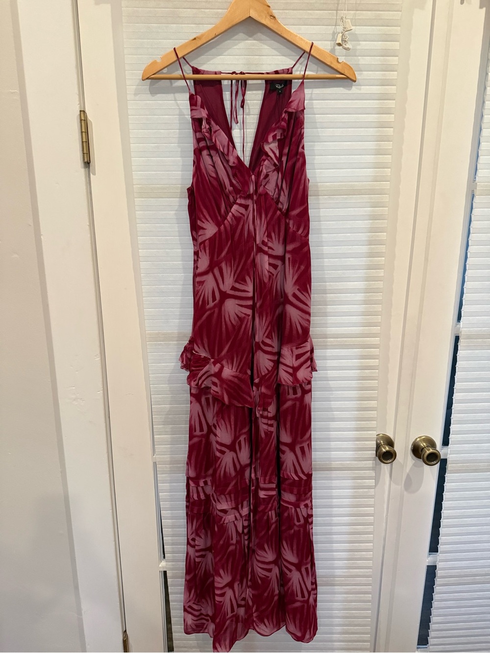 Rails Burgundy Printed Maxi Dress